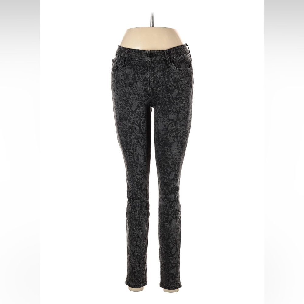 Frame snake print denim